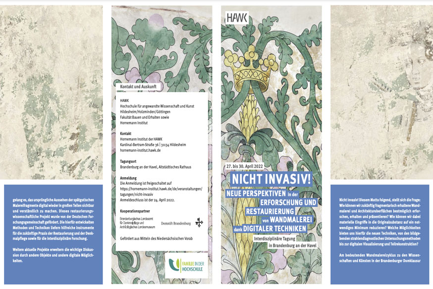 Interdisciplinary conference NON INVASIVE! - lecture Possibilities and Limits of multispectral investigation methods on fragmentary wall paintings Prof. Roland Lenz, Annette T. Keller
